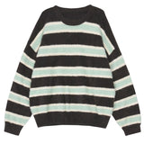 Boogzel Apparel Smells Like Teen Spirit Striped Knit Sweater, view 3