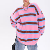 Boogzel Apparel Smells Like Teen Spirit Striped Knit Sweater, view 5