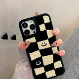 Boogzel Apparel Smile Checker Fuzzy iPhone Case, view 2