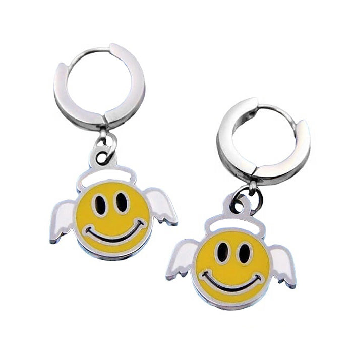 Boogzel Apparel Smiley Angel Earrings