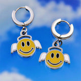 Boogzel Apparel Smiley Angel Earrings, view 3