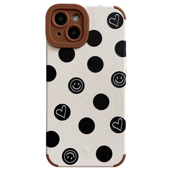 Boogzel Apparel Smiley Dot Print iPhone Case