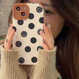 Boogzel Apparel Smiley Dot Print iPhone Case, view 2
