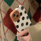Boogzel Apparel Smiley Dot Print iPhone Case, view 5