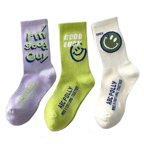 Boogzel Apparel Smiley Face 3 Pack Socks