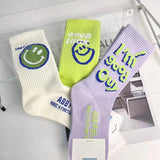 Boogzel Apparel Smiley Face 3 Pack Socks, view 4