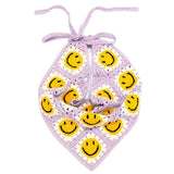 Boogzel Apparel Smiley Face Crochet Bandana, view 3