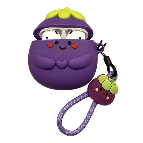 Boogzel Apparel Smiling Eggplant AirPods Case