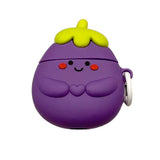 Boogzel Apparel Smiling Eggplant AirPods Case, view 2