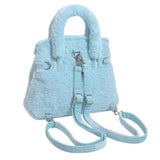 Boogzel Apparel Smiling Face Plush Handbag, view 6