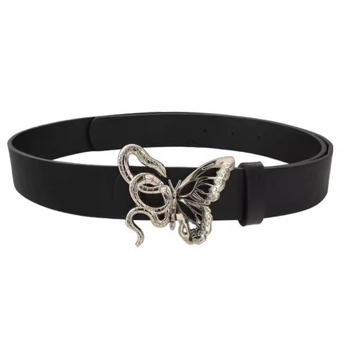 Boogzel Apparel Snake and Butterfly Buckle Belt