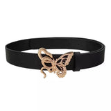 Boogzel Apparel Snake and Butterfly Buckle Belt, view 3