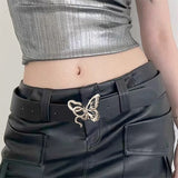 Boogzel Apparel Snake and Butterfly Buckle Belt, view 4