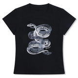Boogzel Apparel Snake Graphic Fitted T-Shirt, view 6