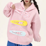 Boogzel Apparel Snap Clip Oversized Hoodie, view 4