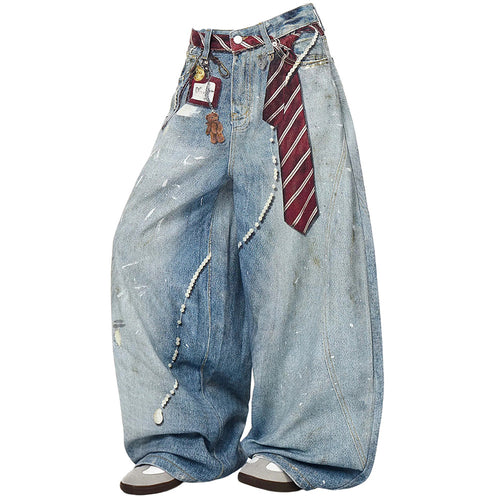 Boogzel Apparel Social Rebel Layered Baggy Jeans