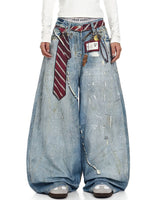 Boogzel Apparel Social Rebel Layered Baggy Jeans, view 2