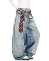 Boogzel Apparel Social Rebel Layered Baggy Jeans, view 5