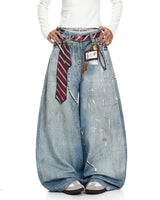 Boogzel Apparel Social Rebel Layered Baggy Jeans, view 6