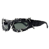 Boogzel Apparel Social Rebel Pierced Sunglasses, view 2