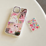 Boogzel Apparel Soft Aesthetic Bunny iPhone Case, view 2