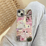 Boogzel Apparel Soft Aesthetic Bunny iPhone Case, view 4