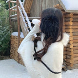 Boogzel Apparel Soft Girl Aesthetic Faux Fur Earmuffs, view 3
