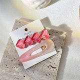 Boogzel Apparel Soft Girl Aesthetic Hair Clips Set, view 3