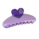 Boogzel Apparel Soft Girl Aesthetic Heart Hair Claw, view 3