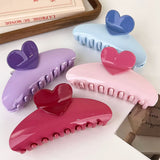 Boogzel Apparel Soft Girl Aesthetic Heart Hair Claw, view 5