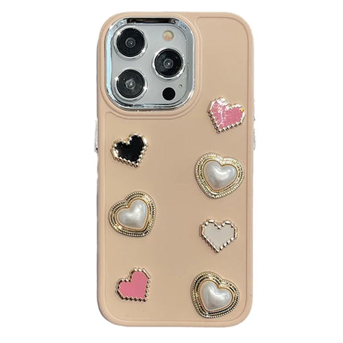 Boogzel Apparel Soft Girl Aesthetic Hearts iPhone Case
