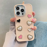 Boogzel Apparel Soft Girl Aesthetic Hearts iPhone Case, view 2