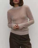 Boogzel Apparel Soft Girl Aesthetic Sheer Knit Sweater, view 6