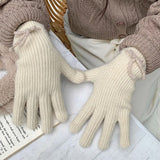 Boogzel Apparel Soft Girl Bow Knit Gloves, view 5