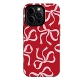 Boogzel Apparel Soft Girl Bow Pattern iPhone Case, view 2