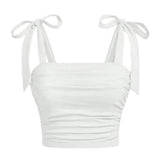 Boogzel Apparel Soft Girl Bow Ties Top, view 3