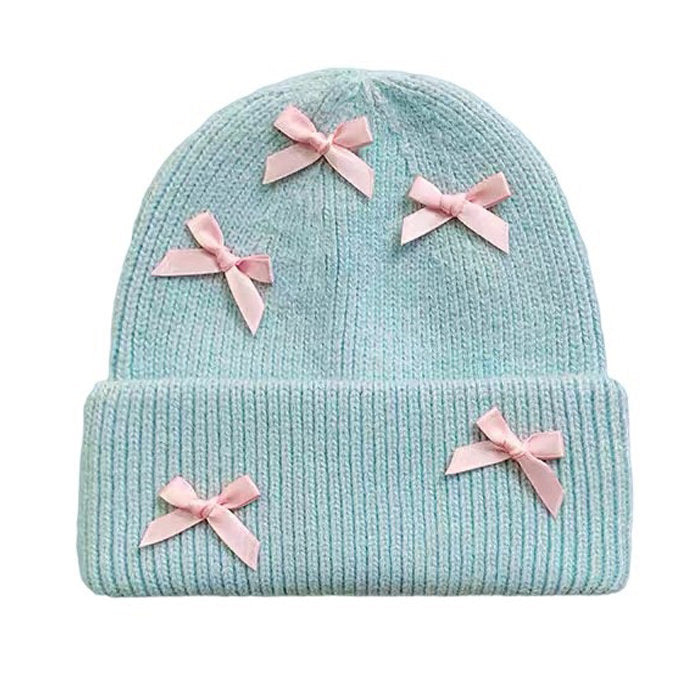 Boogzel Apparel Soft Girl Bows Beanie Hat