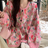 Boogzel Apparel Soft Girl Floral Cardigan, view 2