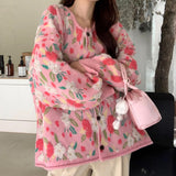 Boogzel Apparel Soft Girl Floral Cardigan, view 5