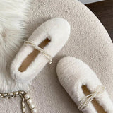 Boogzel Apparel Soft Girl Fluffy Mary Jane Flats, view 5