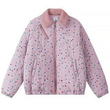 Boogzel Apparel Soft Girl Pink Heart Pattern Jacket, view 2