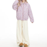Boogzel Apparel Soft Girl Pink Heart Pattern Jacket, view 6