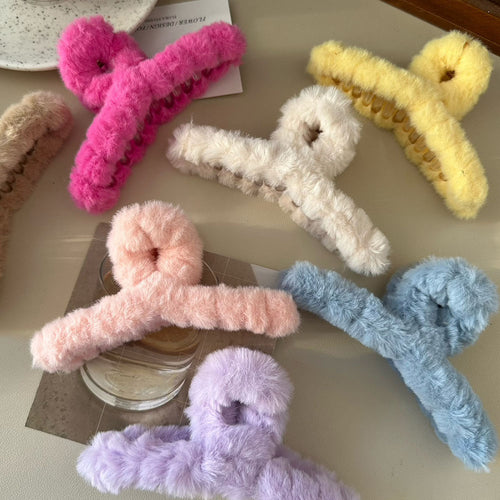 Boogzel Apparel Soft Girl Plush Hair Claw