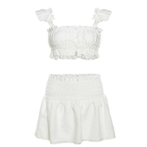 Boogzel Apparel Soft Girl Top & Ruffle Skirt Co-Ord