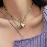 Boogzel Apparel Softie Heart Chain Necklace, view 3