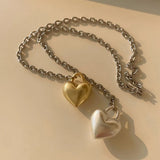 Boogzel Apparel Softie Heart Chain Necklace, view 5