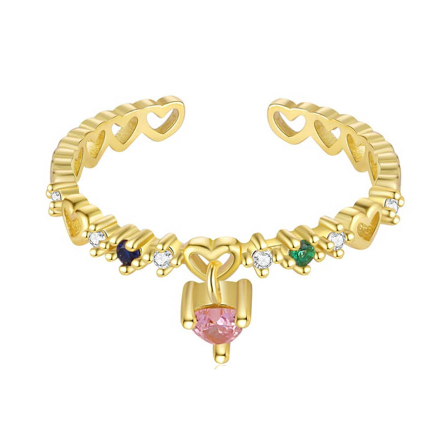 Boogzel Apparel Softie Heart Crystal Ring