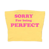 Boogzel Apparel Sorry For Being Perfect Tube Top, view 3