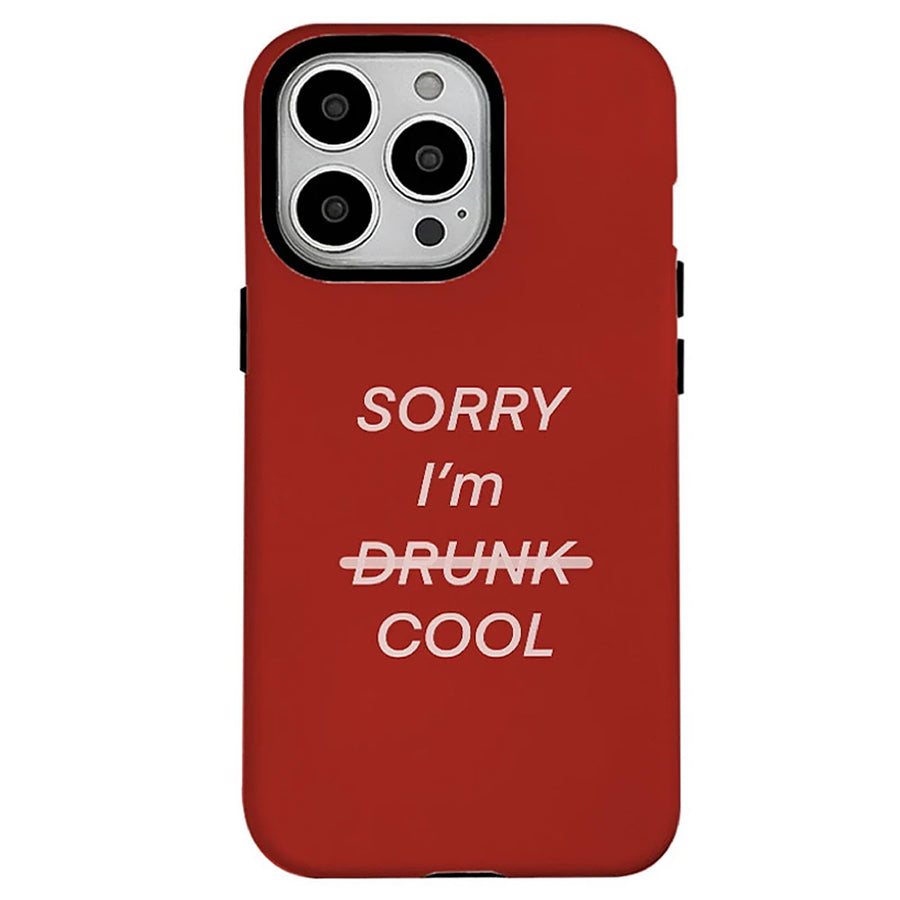 Boogzel Apparel Sorry I'm Cool iPhone Case