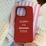 Boogzel Apparel Sorry I'm Cool iPhone Case, view 2